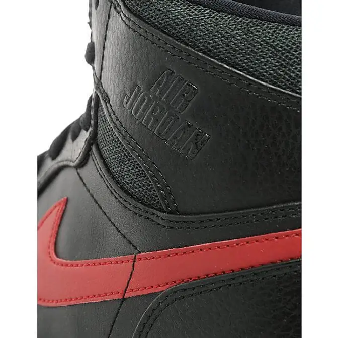 Air jordan 1 black clearance red swoosh