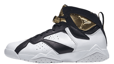 jordan 7 black white gold