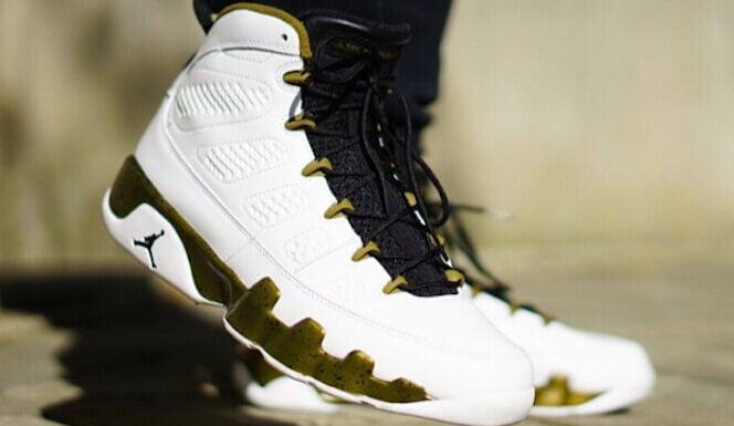 air jordan 9 militia green