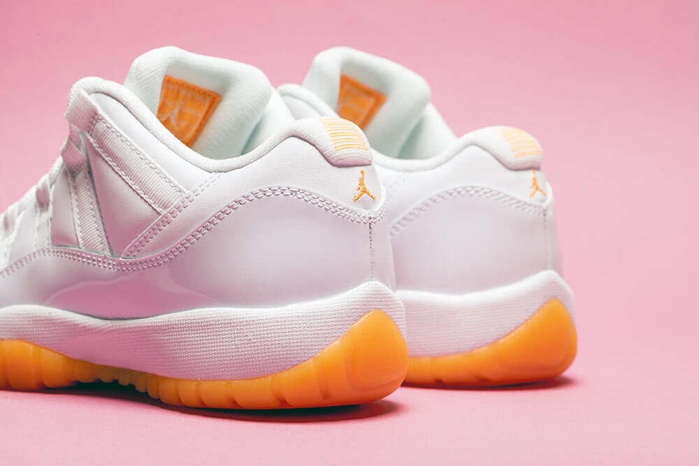 orange and white retro 11