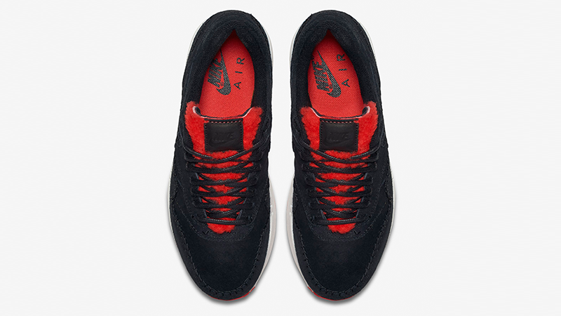 Nike Air Max 1 Sherpa Pack Black Red | Where To Buy | 454746-010 | The Sole  Supplier