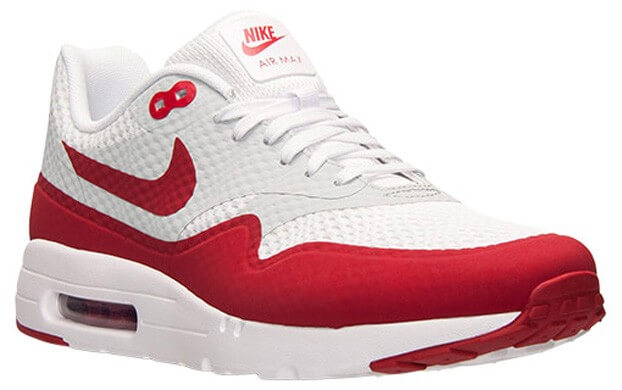 red and white nike air max 1