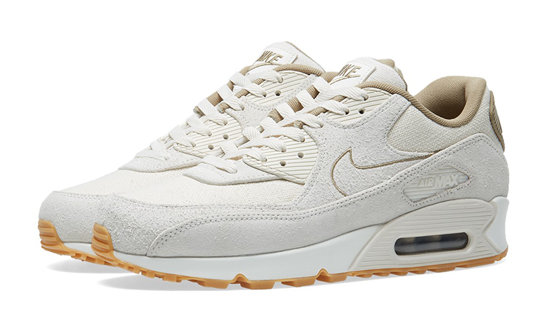 nike air max 90 white gum sole