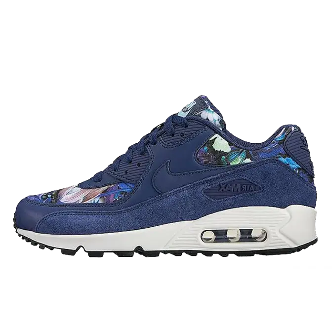 Nike Air Max 90 SE Floral Pack Blue | Where To Buy 881105-400 | The Sole Supplier
