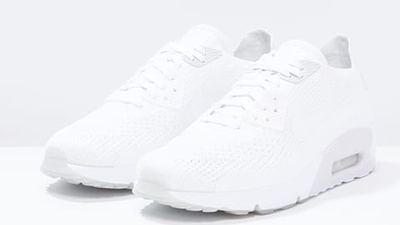 nike air max flyknit all white