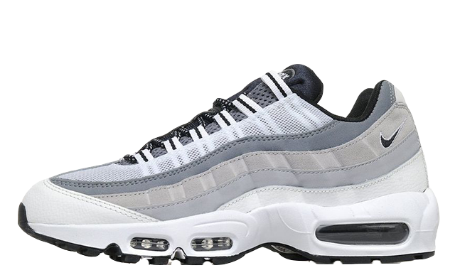 grey and white 95 air max
