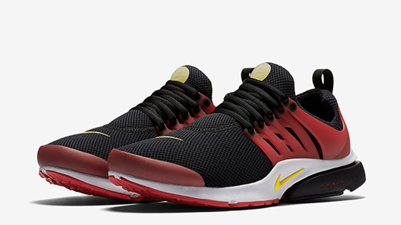 nike air presto black and red