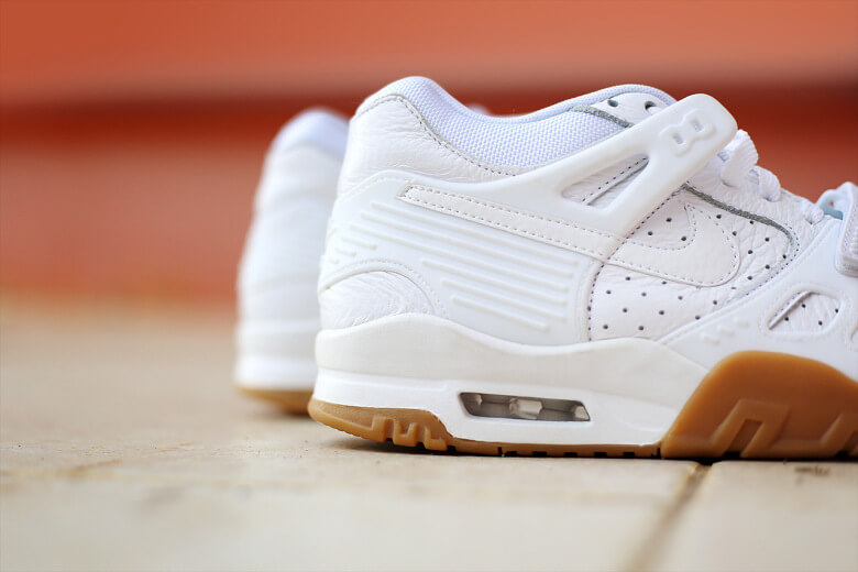 white gum sole trainers