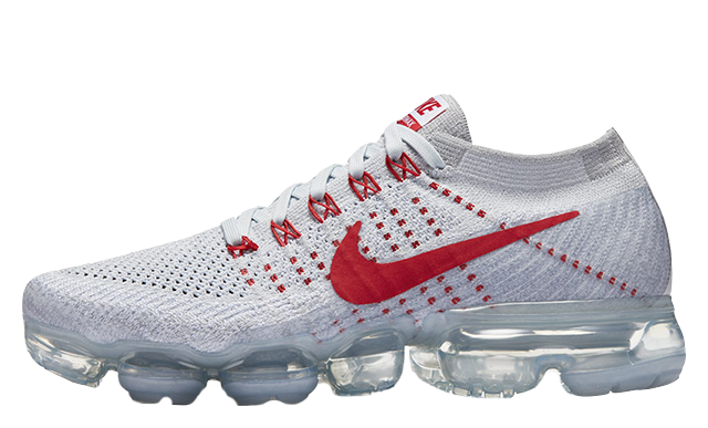 nike air vapormax white and red