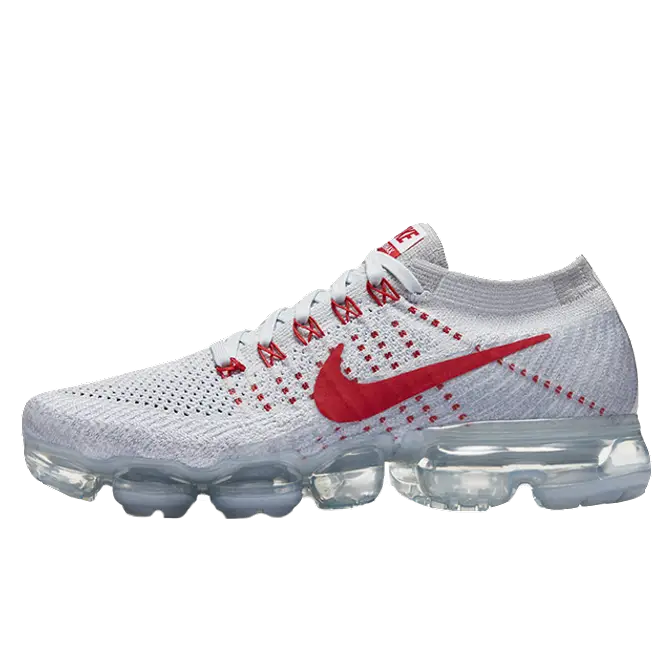 vapormax flyknit white and red