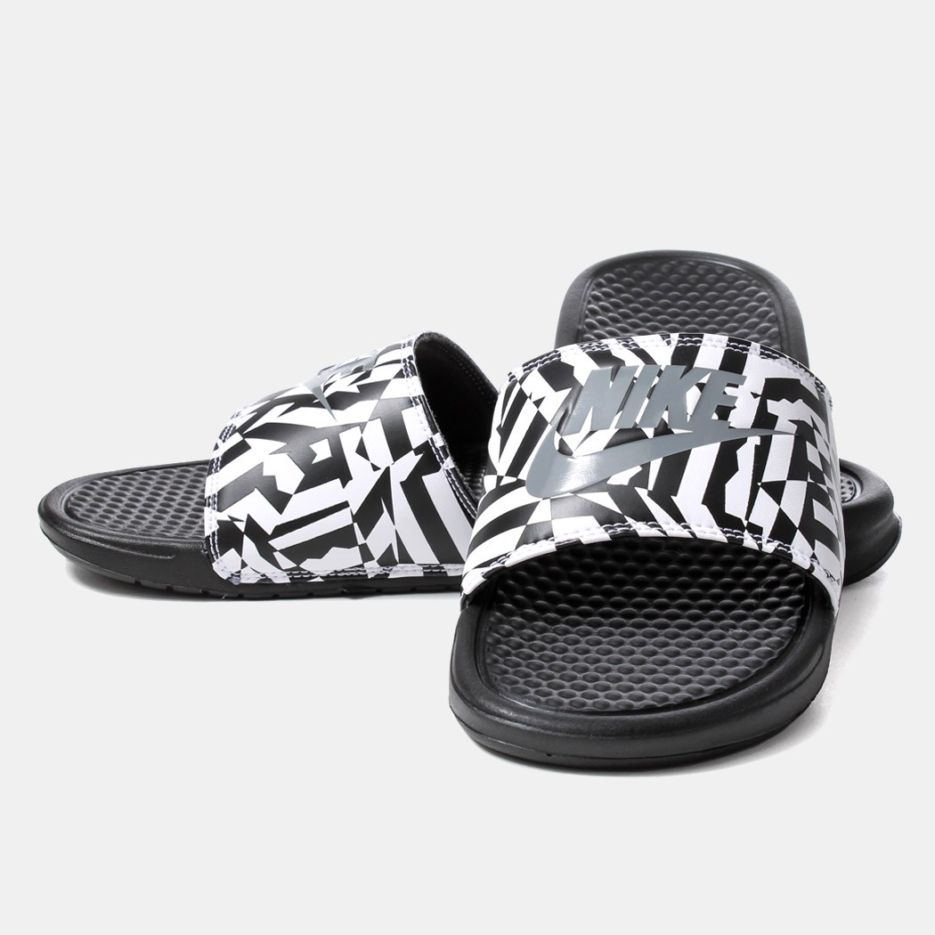 nike benassi jdi print black