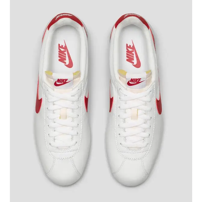 Men's classic cortez leather white/varsity outlet red