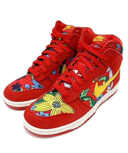 Nike Dunk Hi Skinny Print Aloha Pack Red