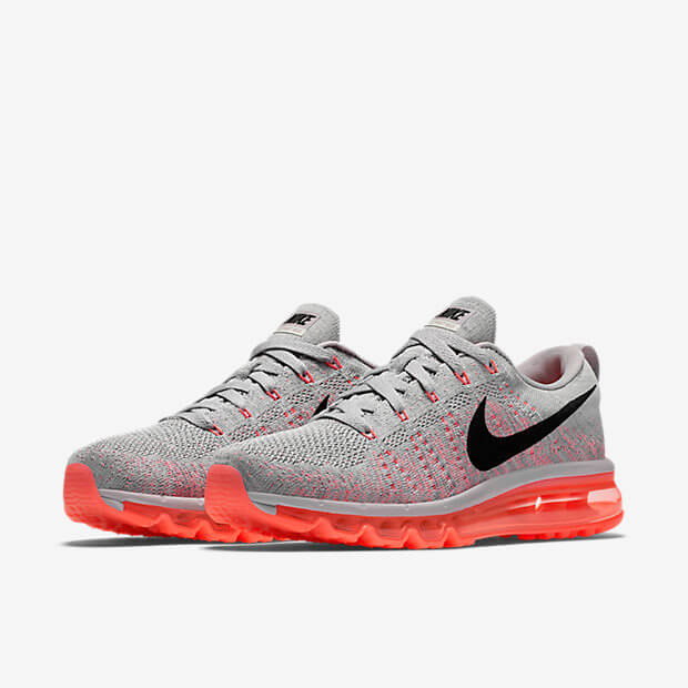 Nike Flyknit Air Max Ash Hyper Orange