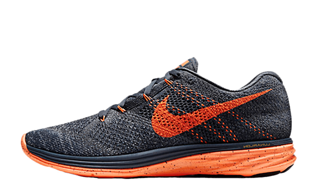 Nike Flyknit Lunar 3 Charcoal Orange 