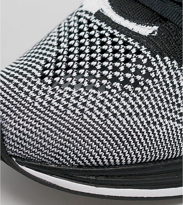 Nike Flyknit Racer Black White