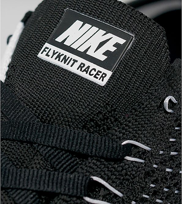 Nike Flyknit Racer Black White