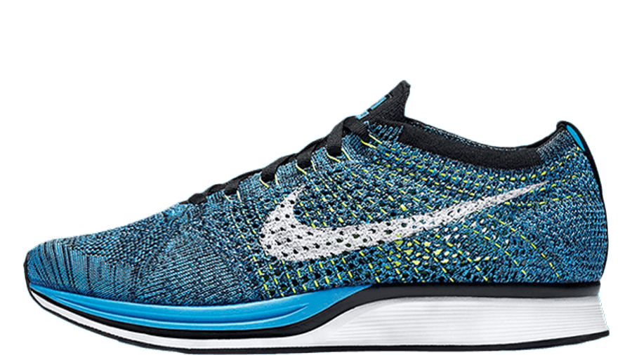 nike flyknit racer blue cactus