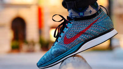 nike flyknit racer neo turquoise