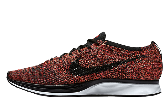 nike flyknit red and black