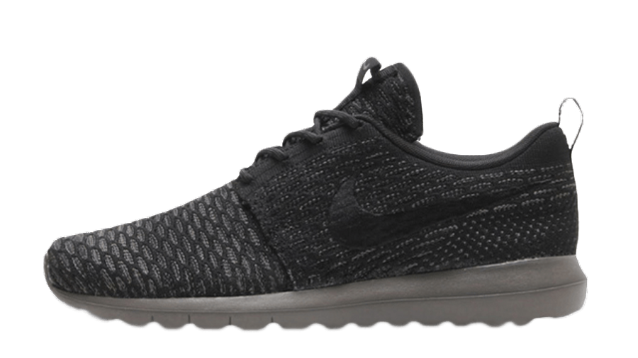 Nike Flyknit Roshe Run Black Grey 