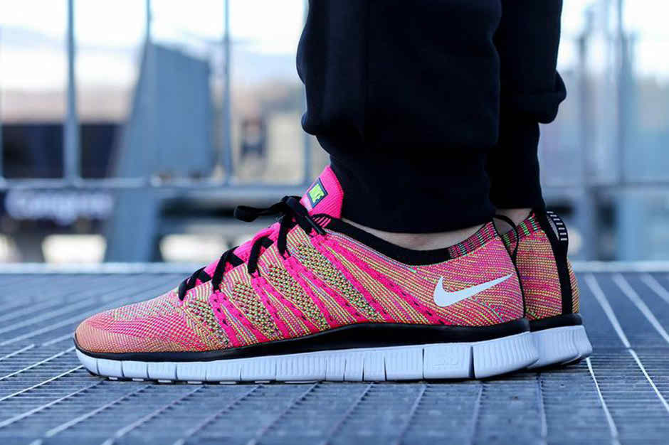 Nike Free Flyknit NSW Pink Flash Where To Buy 599459 600 The Sole Supplier