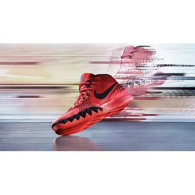 Kyrie 1 red hot sale and white