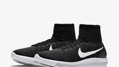 Nike Lunarepic Flyknit Black White 