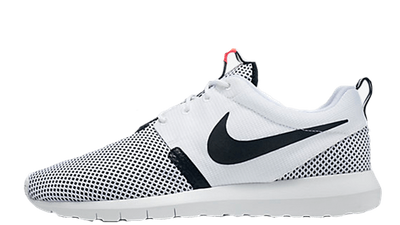 nike roshe run breeze white black