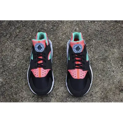 Black and mint huaraches best sale