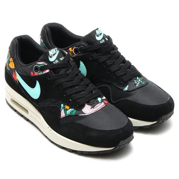 nike black floral trainers