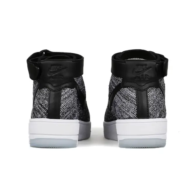 Nike Womens Flyknit Air Force 1 Black White | Where To Buy | 818018-001 ...