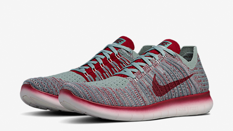 NikeLAB Gyakusou Free RN Flyknit Grey Red