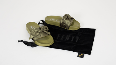 PUMA x Fenty Rihanna Bow Slide Olive | Where To Buy | 365774-01 | The Sole Supplier