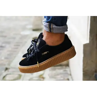 PUMA x Rihanna Suede Creeper Black Gum Where To Buy 361005 02 The Sole Supplier