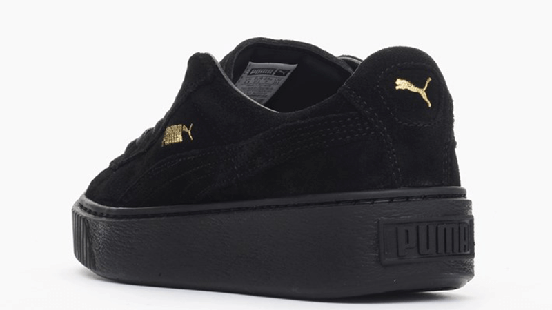 puma creepers black and gold