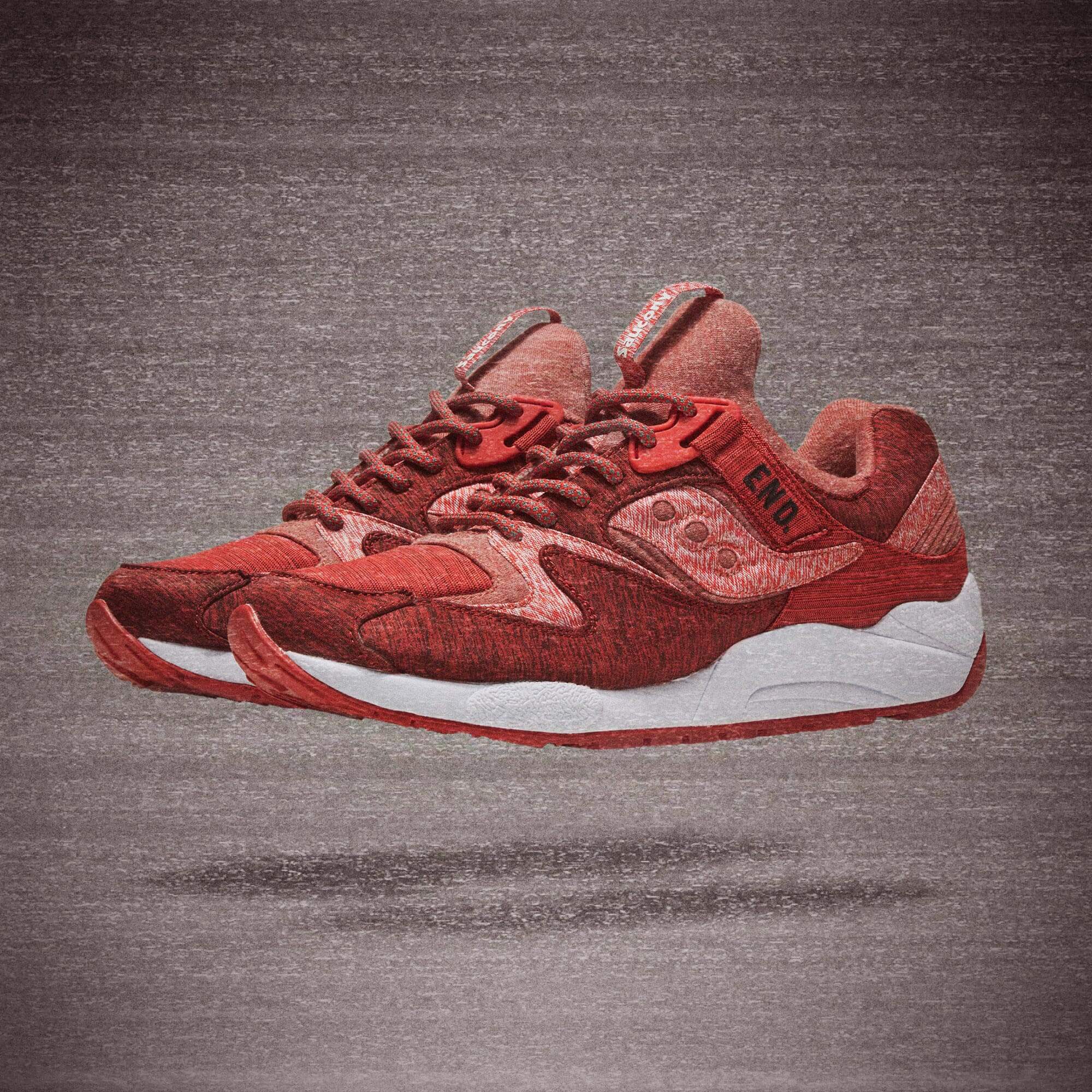 end x saucony grid 9000 red