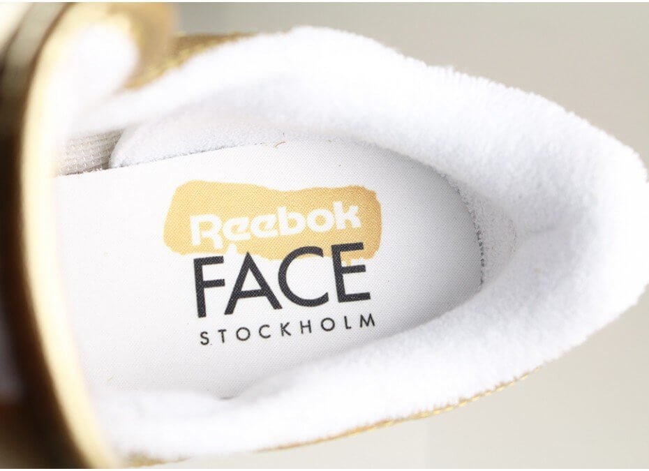 reebok face stockholm gold
