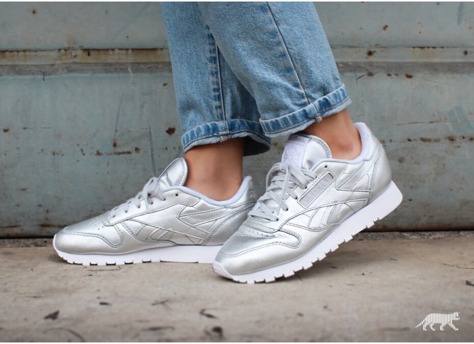 reebok classic x face stockholm silver