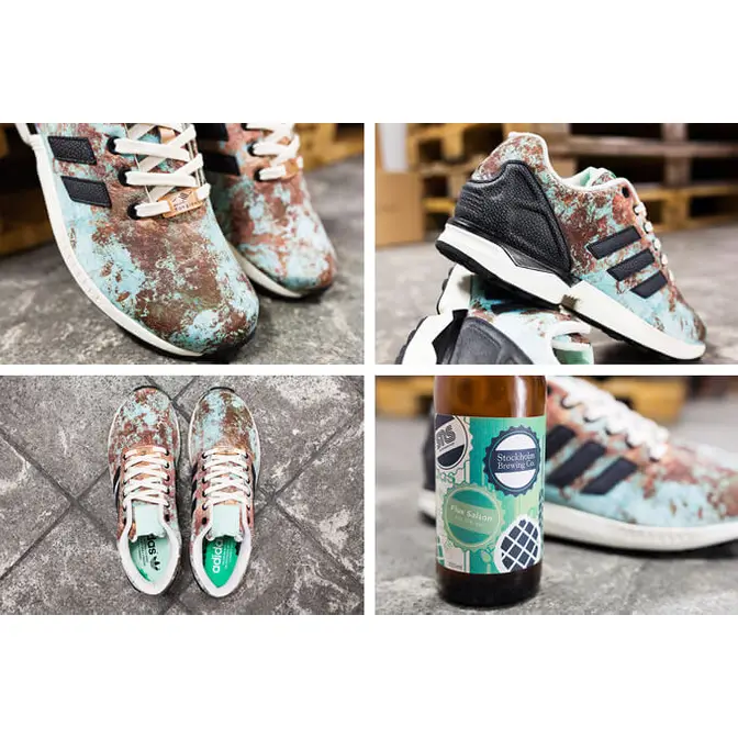 SNS x adidas ZX Flux Aged Copper Brewery Pack