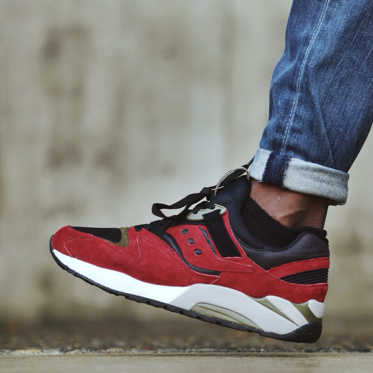 Saucony Grid 9000 Spice Pack Red 