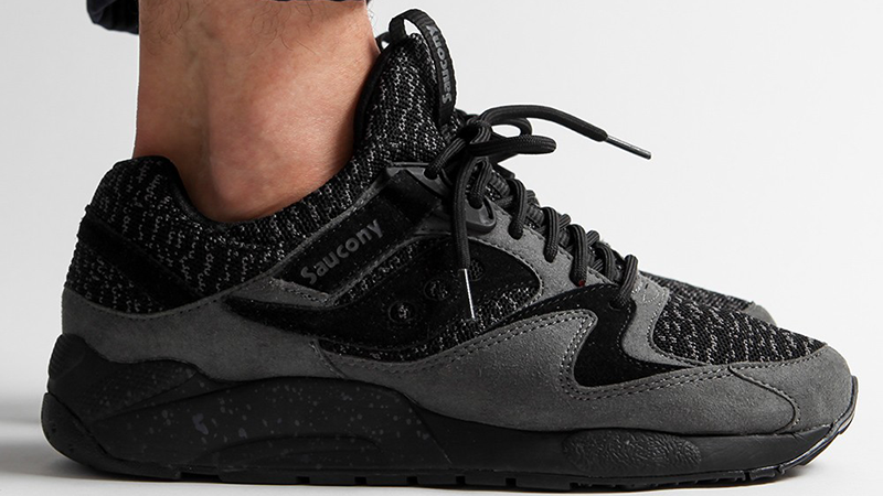 Saucony Grid 9000 Knit Black - Where To 