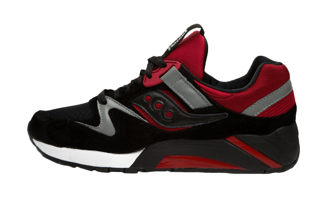 Saucony Grid 9000 Premium Black Red 