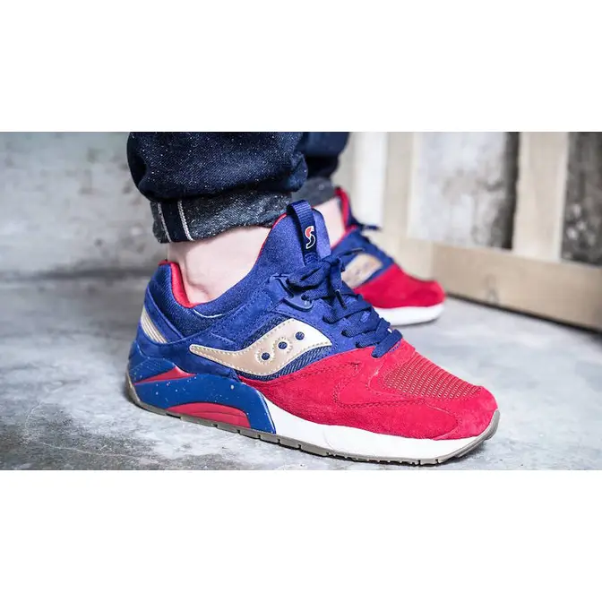 Saucony grid deals 9000 red