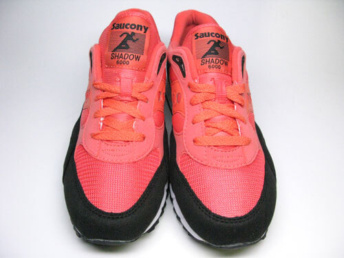 saucony mens shadow 6000 beta pack trainers coral black