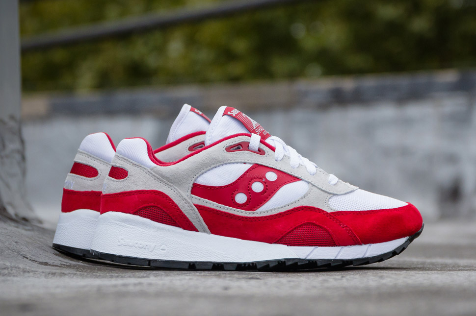 saucony red and white