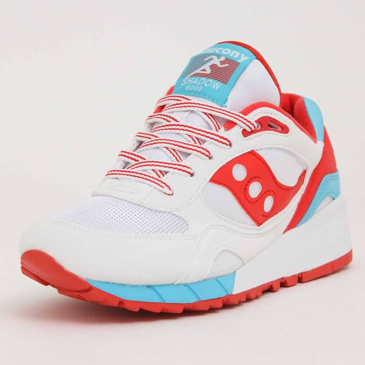 red and blue saucony