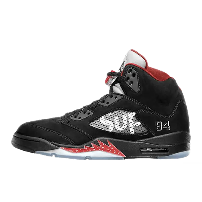 Supreme x Air Jordan 5 Black 824371-001 2015 Release Date