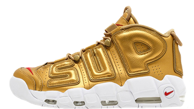 Supreme x Nike Air More Uptempo Suptempo Gold