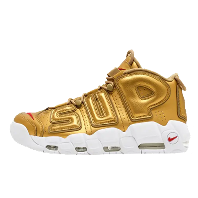 x Nike Air More Uptempo Suptempo Gold | Where To Buy | | The Sole Supplier